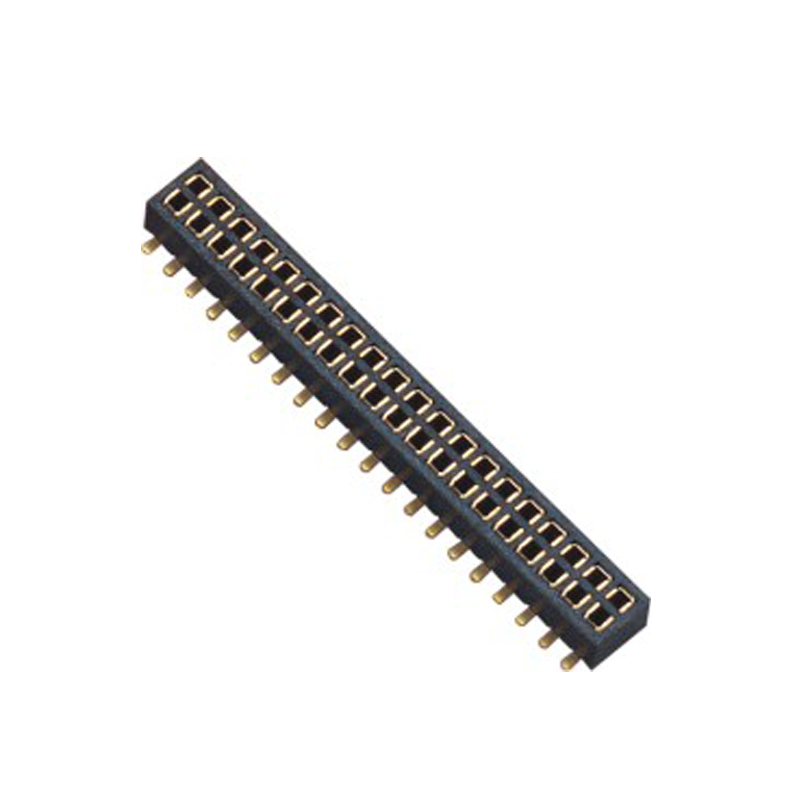 1.27mm Female Header H=2.0 Double Row SMT Type